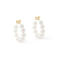Pendientes Perlas Hoop