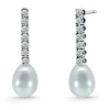 Pendientes Perlas Serenidad Garras con Diamantes