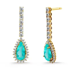 Pendientes Red Carpet Paraiba Pera