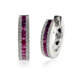 Pendientes Rubí Aro Elegant
