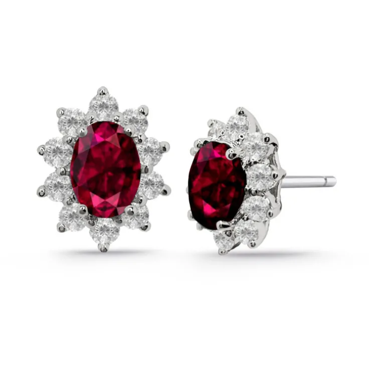 Pendientes Rubí Orla Dalia 2.60 + 1.00