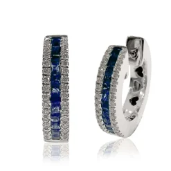 Pendientes Zafiro Aro Elegant