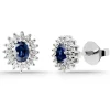 Pendientes Zafiro Oval Detail