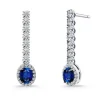 Pendientes zafiros y diamantes Riviere Sunset 1.20ct