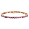 Pulsera Amatistas 9.50Ct Oro Rosa Rainbow