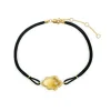 Pulsera Citrino Y Diamantes Nube New Wave