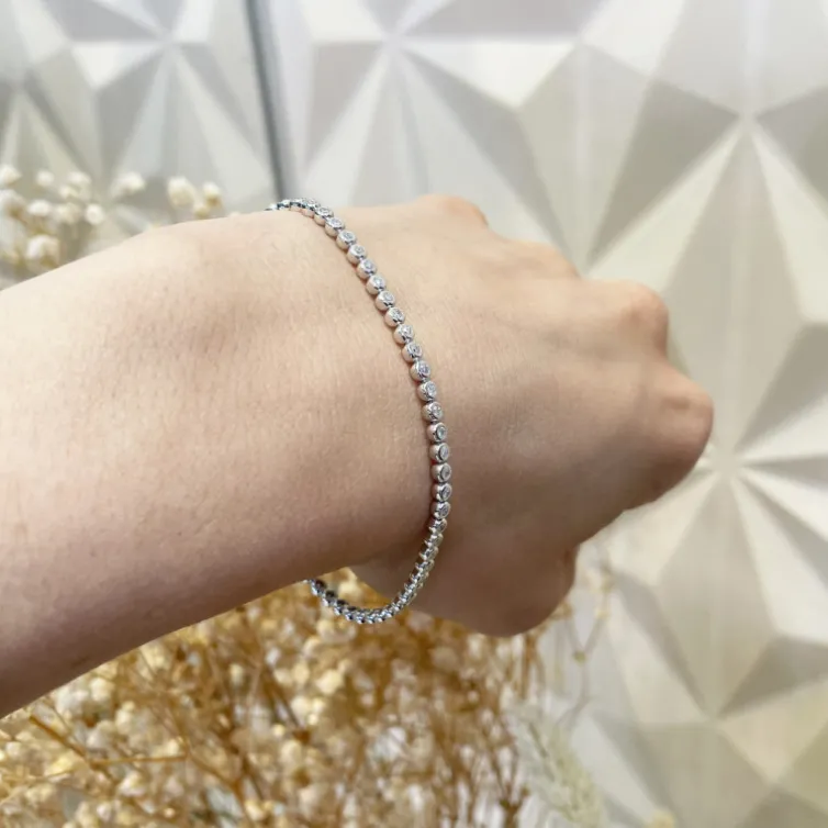 Pulsera Diamantes Riviere Chaton 0.90Ct