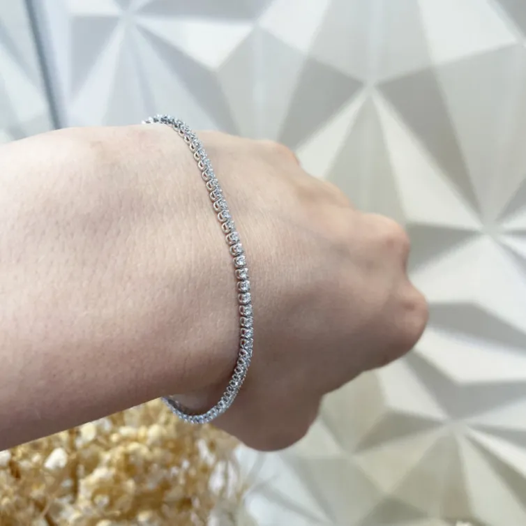 Pulsera Diamantes Riviere Garras 1.50Ct