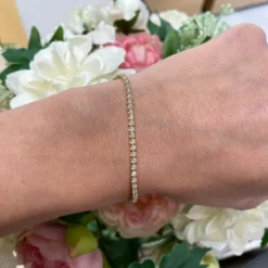 Pulsera Diamantes Riviere Redonda 1.10Ct