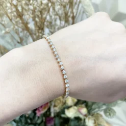 Pulsera Diamantes Riviere Redonda 3.00Ct