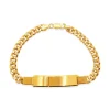 Pulsera Hombre Esclava Oro Amarillo 4Cm