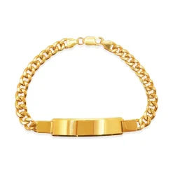 Pulsera Hombre Esclava Oro Amarillo 4Cm