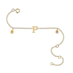 Pulsera Inicial Letra P Mini Details