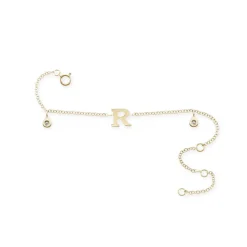 Pulsera Inicial Letra R Mini Details