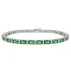 Pulsera oro blanco esmeraldas y diamantes Riviere Royal