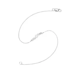 Pulsera Oro Blanco Mom Mama Mini Details