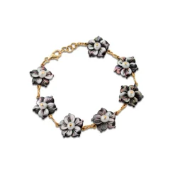 Pulsera Oro Flower Power