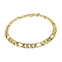 Pulsera Oro 18K Barbada Plana 6Mm