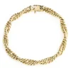 Pulsera Oro 18K Doble Cordón Retorcido