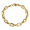Pulsera Oro 18K Eslabon Bisel 15X9