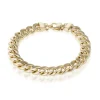 Pulsera Oro 18K Eslabon Cubano 10Mm