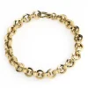 Pulsera Oro 18K Eslabon Recto 8.5Mm