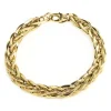 Pulsera Oro 18K Eslabon Trenza