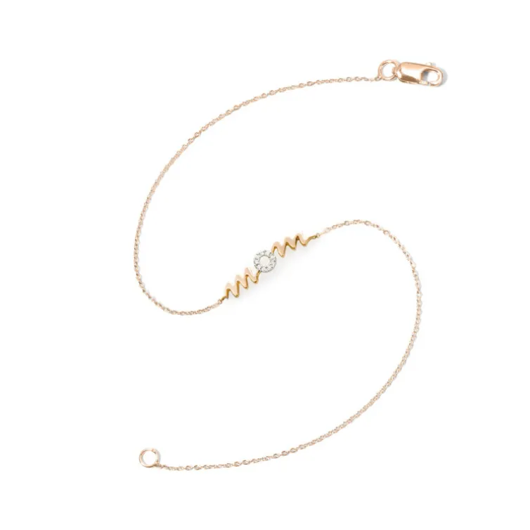 Pulsera Oro Mom Mama Mini Details