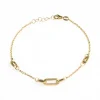 Pulsera Oro Rectángulos Amor Libre