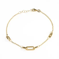 Pulsera Oro Rectángulos Amor Libre