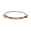 Pulsera Oro Rosa Nudo Corredera 6 Hilos
