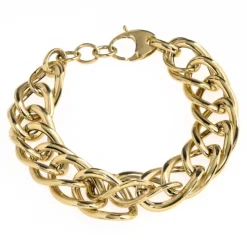 Pulsera Oro Serpiente Plana Grande