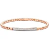 Pulsera Oro y Diamantes Elástica Colette Barra