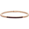 Pulsera Oro y Diamantes Negros Elástica Colette Barra