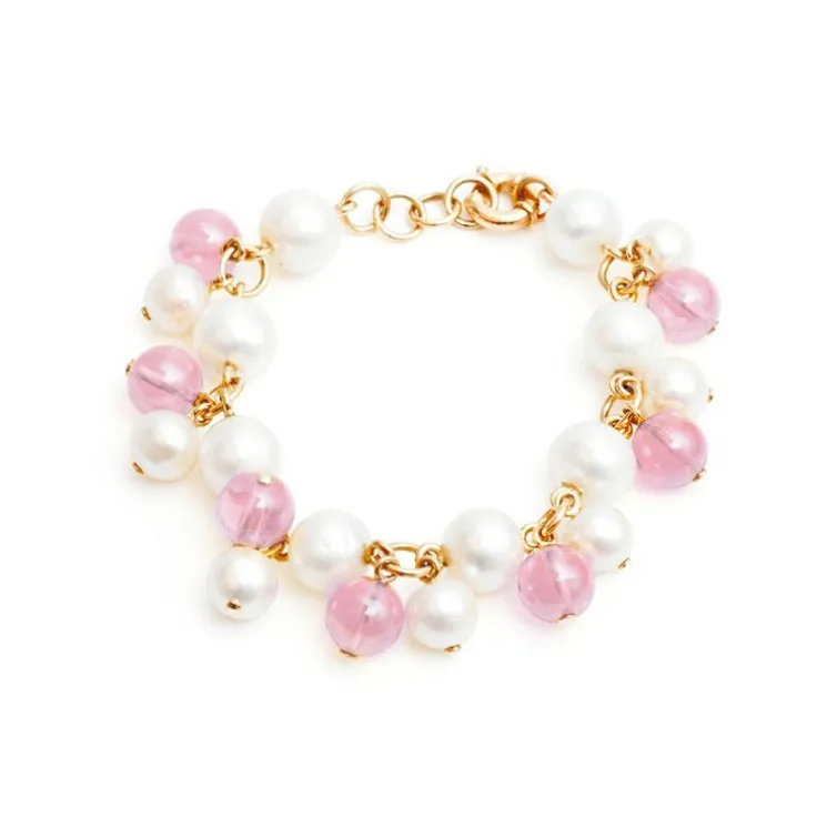 Pulsera Perlas Y Cuarzo Pearls Lady