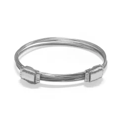 Pulsera Plata Nudo Corredera 10 Hilos