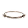 Pulsera Plata Nudo Corredera 6 Hilos