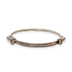 Pulsera Plata Nudo Corredera 6 Hilos