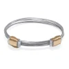 Pulsera Plata Oro Rosa Nudo Corredera 8 Hilos