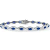 Pulsera Riviere Zafiros Marquise y Diamantes