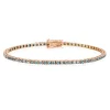 Pulsera Zafiros Azul Claro 2.45Ct Oro Rosa Rainbow