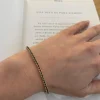 Pulsera Zafiros Verde Oscuro 2.45Ct Oro Rosa Rainbow