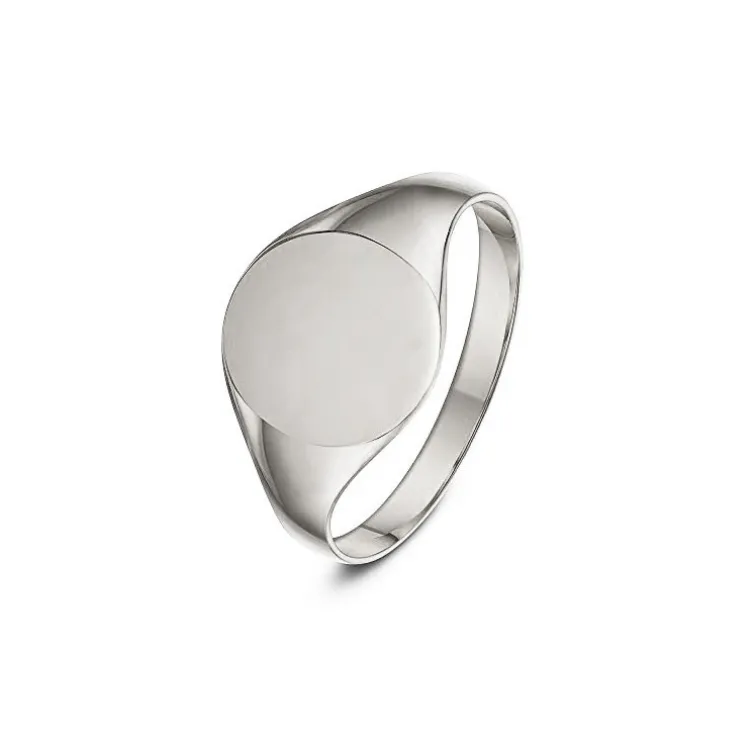 Sello Oro Blanco Redondo Vintage