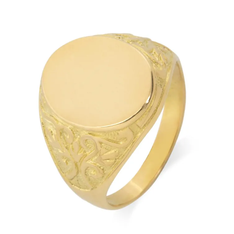 Sello Oro Oval Brazo Grabado