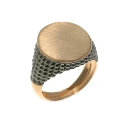 Sello Oro Rosa Mate Oval Moderno